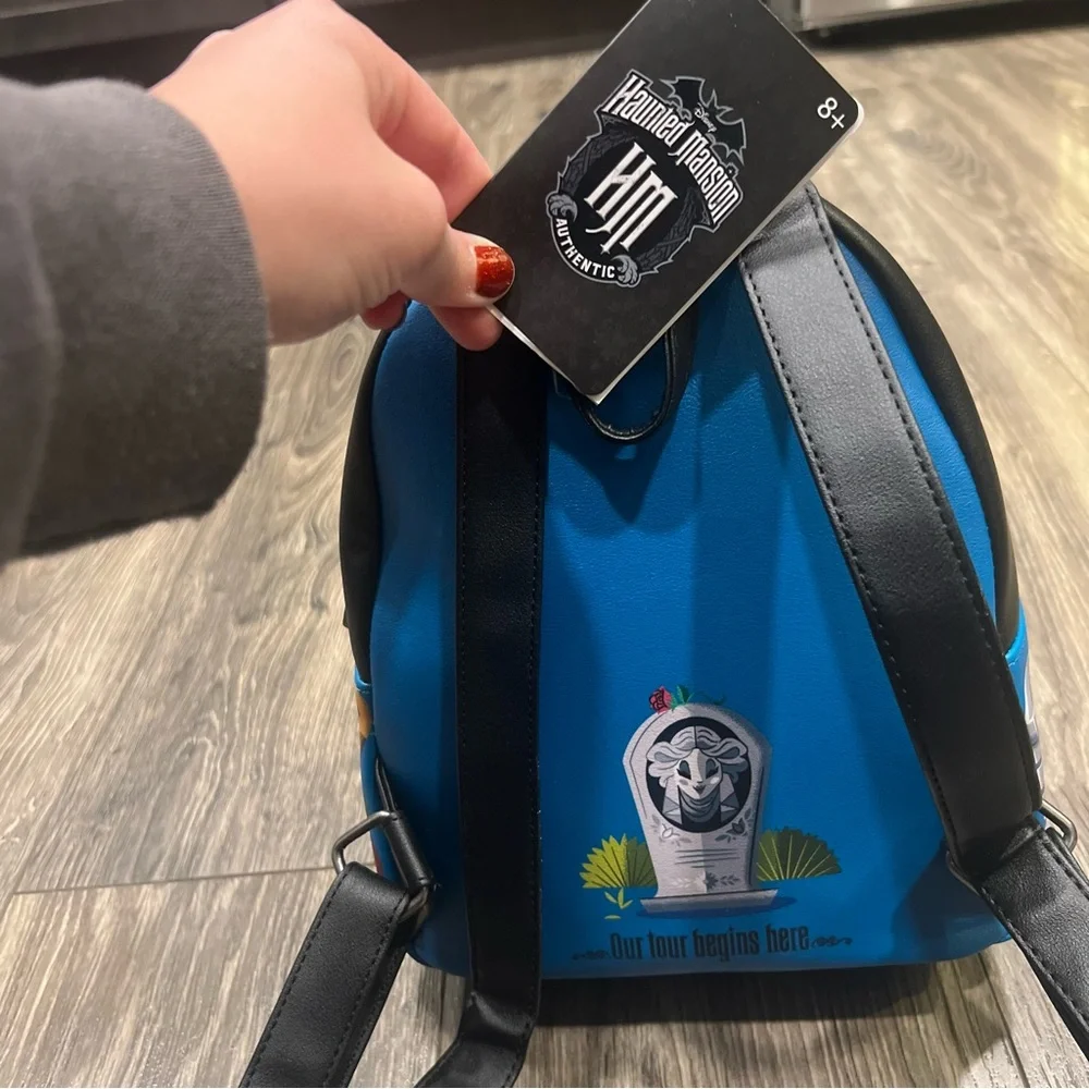 NWT! Loungefly Disney Haunted Mansion Cartoon Mini Backpack
